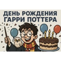 ДЕНЬ РОЖДЕНИЯ ГАРРИ ПОТТЕРА (2026-08-02) ДЕНЬ РОЖДЕНИЯ ГАРРИ ПОТТЕРА (2026-08-02)
